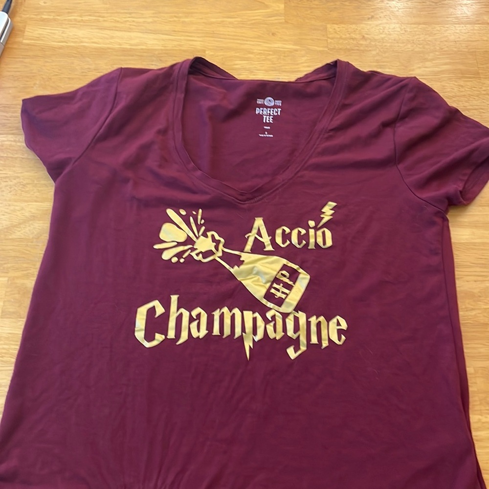 Small Maroon Harry Potter inspired v neck